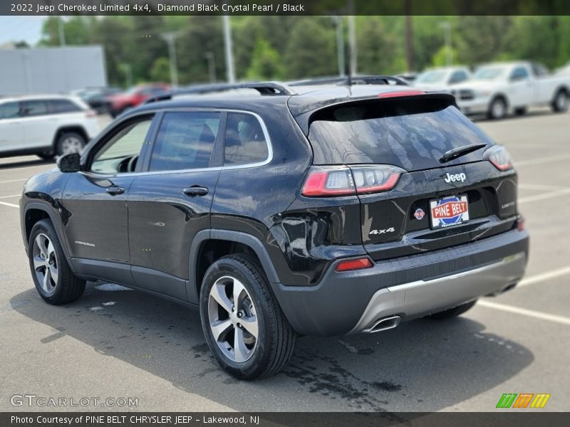 Diamond Black Crystal Pearl / Black 2022 Jeep Cherokee Limited 4x4