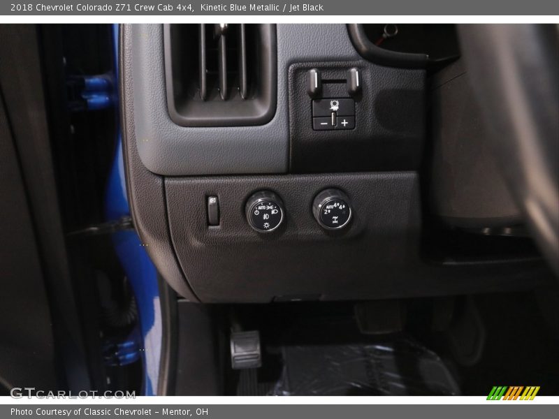 Kinetic Blue Metallic / Jet Black 2018 Chevrolet Colorado Z71 Crew Cab 4x4