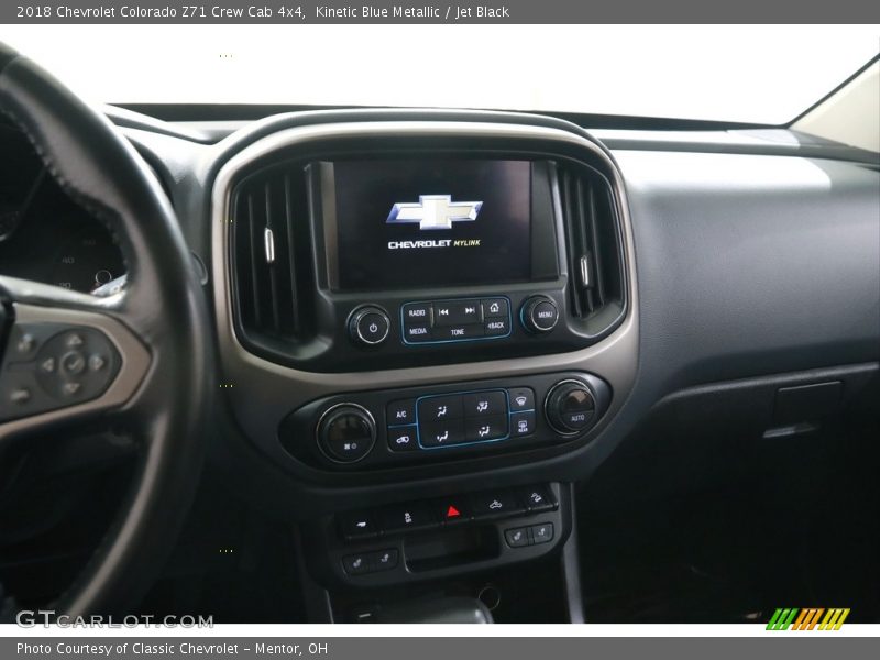 Kinetic Blue Metallic / Jet Black 2018 Chevrolet Colorado Z71 Crew Cab 4x4