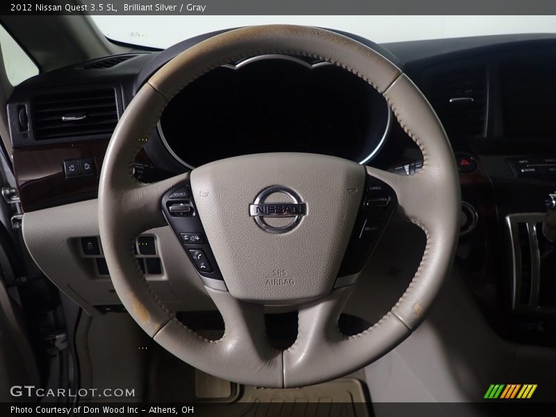 Brilliant Silver / Gray 2012 Nissan Quest 3.5 SL