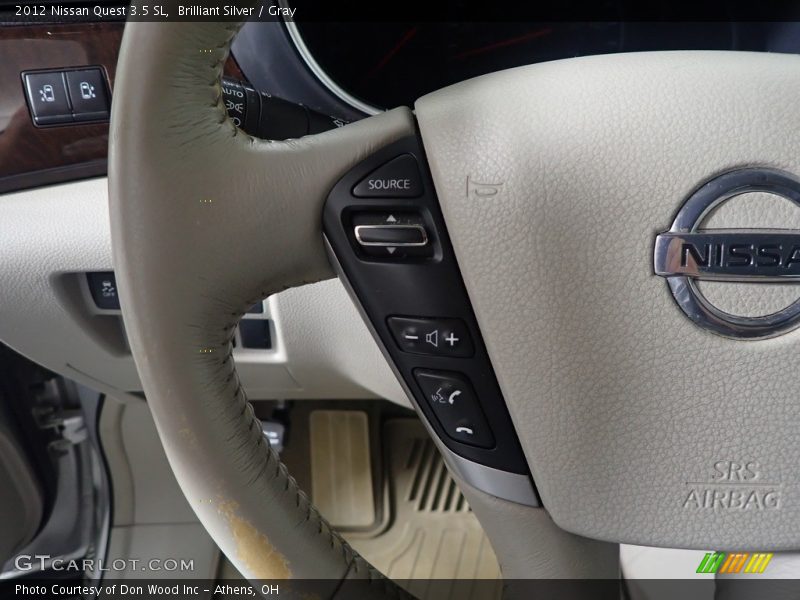 Brilliant Silver / Gray 2012 Nissan Quest 3.5 SL