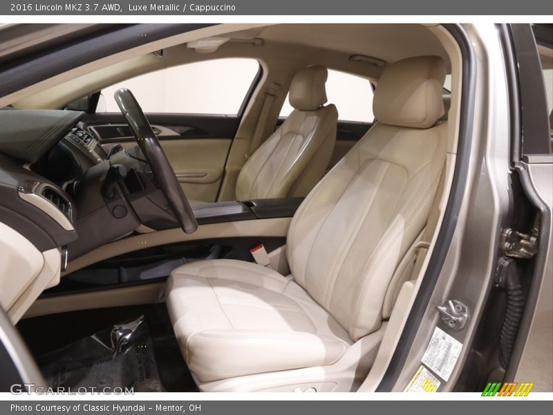 Front Seat of 2016 MKZ 3.7 AWD