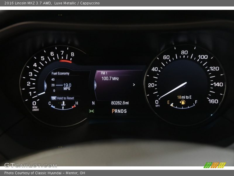  2016 MKZ 3.7 AWD 3.7 AWD Gauges