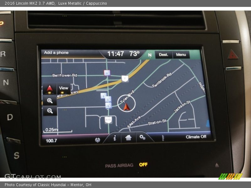 Navigation of 2016 MKZ 3.7 AWD