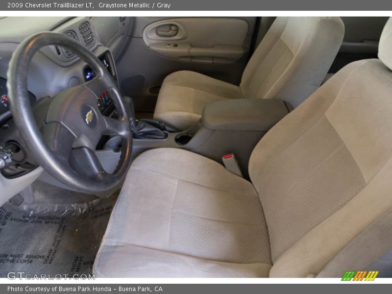 Graystone Metallic / Gray 2009 Chevrolet TrailBlazer LT