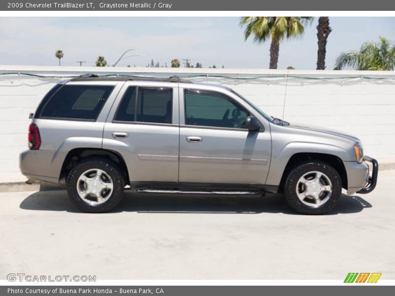 Graystone Metallic / Gray 2009 Chevrolet TrailBlazer LT
