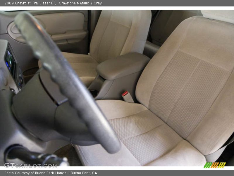 Graystone Metallic / Gray 2009 Chevrolet TrailBlazer LT
