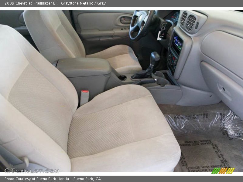 Graystone Metallic / Gray 2009 Chevrolet TrailBlazer LT