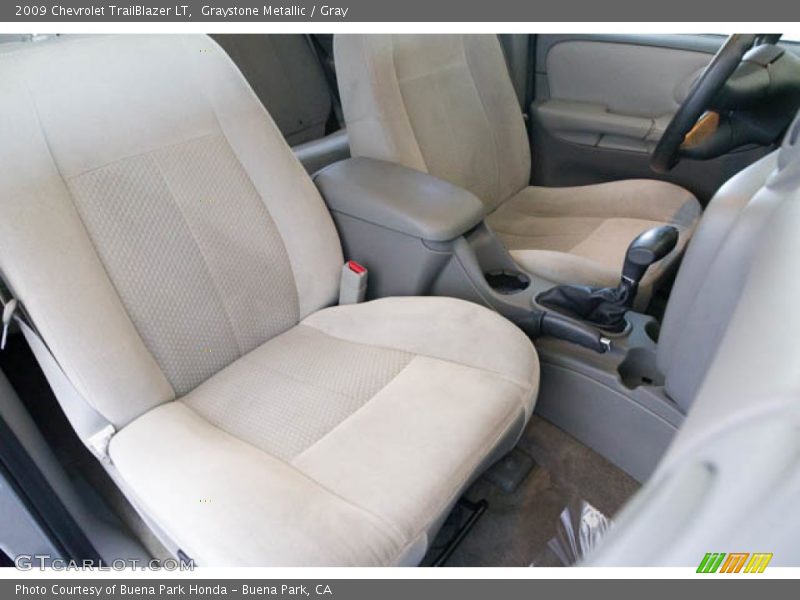 Graystone Metallic / Gray 2009 Chevrolet TrailBlazer LT