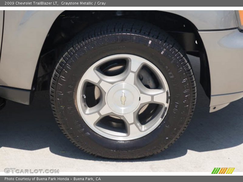 Graystone Metallic / Gray 2009 Chevrolet TrailBlazer LT