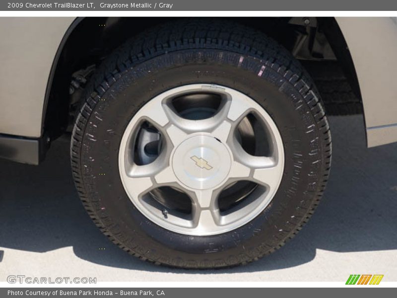 Graystone Metallic / Gray 2009 Chevrolet TrailBlazer LT