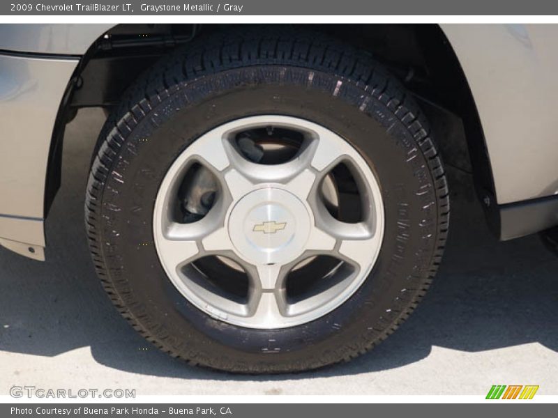 Graystone Metallic / Gray 2009 Chevrolet TrailBlazer LT