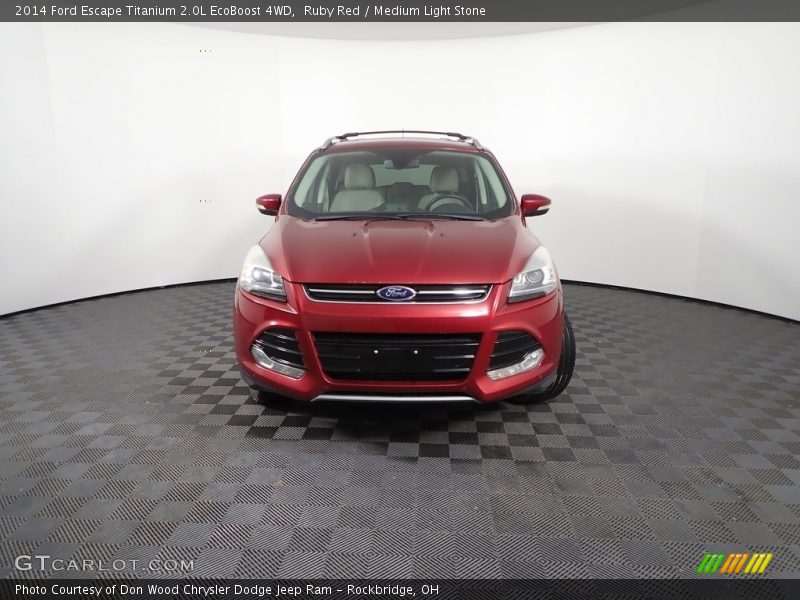 Ruby Red / Medium Light Stone 2014 Ford Escape Titanium 2.0L EcoBoost 4WD