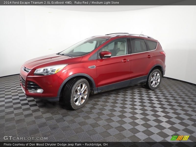 Ruby Red / Medium Light Stone 2014 Ford Escape Titanium 2.0L EcoBoost 4WD