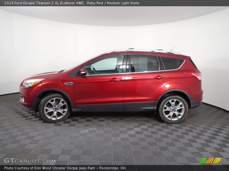 Ruby Red / Medium Light Stone 2014 Ford Escape Titanium 2.0L EcoBoost 4WD