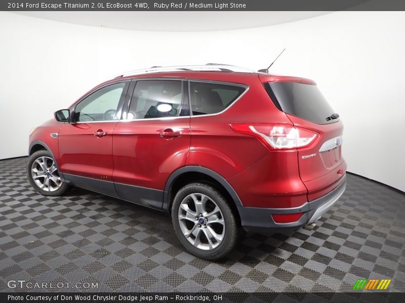 Ruby Red / Medium Light Stone 2014 Ford Escape Titanium 2.0L EcoBoost 4WD