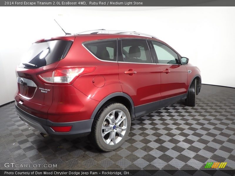 Ruby Red / Medium Light Stone 2014 Ford Escape Titanium 2.0L EcoBoost 4WD