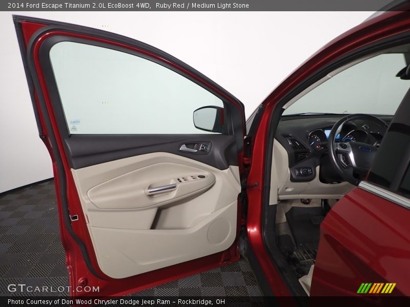 Ruby Red / Medium Light Stone 2014 Ford Escape Titanium 2.0L EcoBoost 4WD