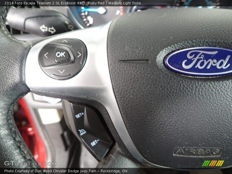 Ruby Red / Medium Light Stone 2014 Ford Escape Titanium 2.0L EcoBoost 4WD