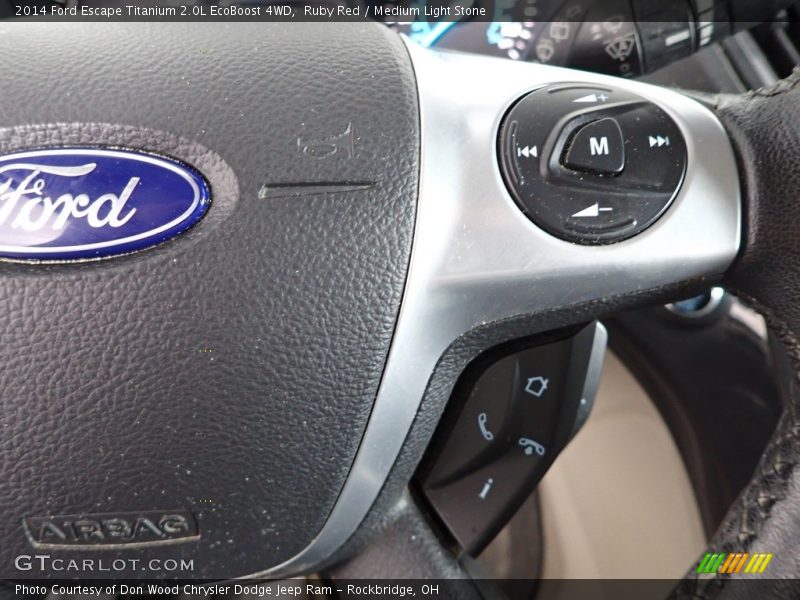 Ruby Red / Medium Light Stone 2014 Ford Escape Titanium 2.0L EcoBoost 4WD