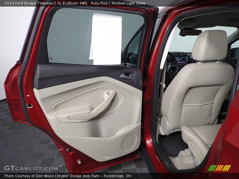 Ruby Red / Medium Light Stone 2014 Ford Escape Titanium 2.0L EcoBoost 4WD