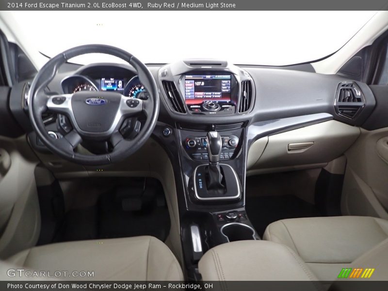 Ruby Red / Medium Light Stone 2014 Ford Escape Titanium 2.0L EcoBoost 4WD