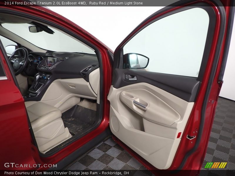 Ruby Red / Medium Light Stone 2014 Ford Escape Titanium 2.0L EcoBoost 4WD