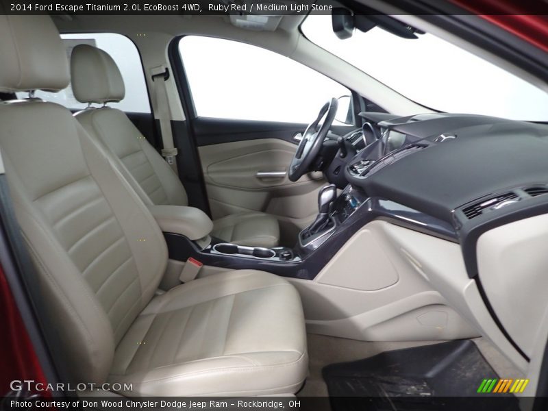 Ruby Red / Medium Light Stone 2014 Ford Escape Titanium 2.0L EcoBoost 4WD
