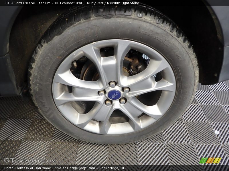 Ruby Red / Medium Light Stone 2014 Ford Escape Titanium 2.0L EcoBoost 4WD