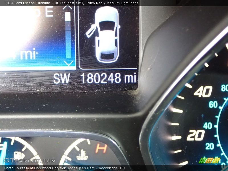 Ruby Red / Medium Light Stone 2014 Ford Escape Titanium 2.0L EcoBoost 4WD