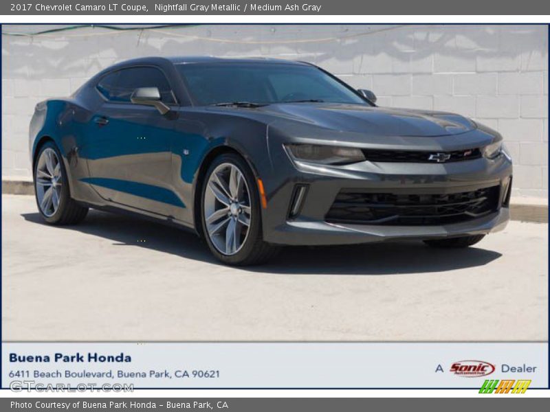 Nightfall Gray Metallic / Medium Ash Gray 2017 Chevrolet Camaro LT Coupe
