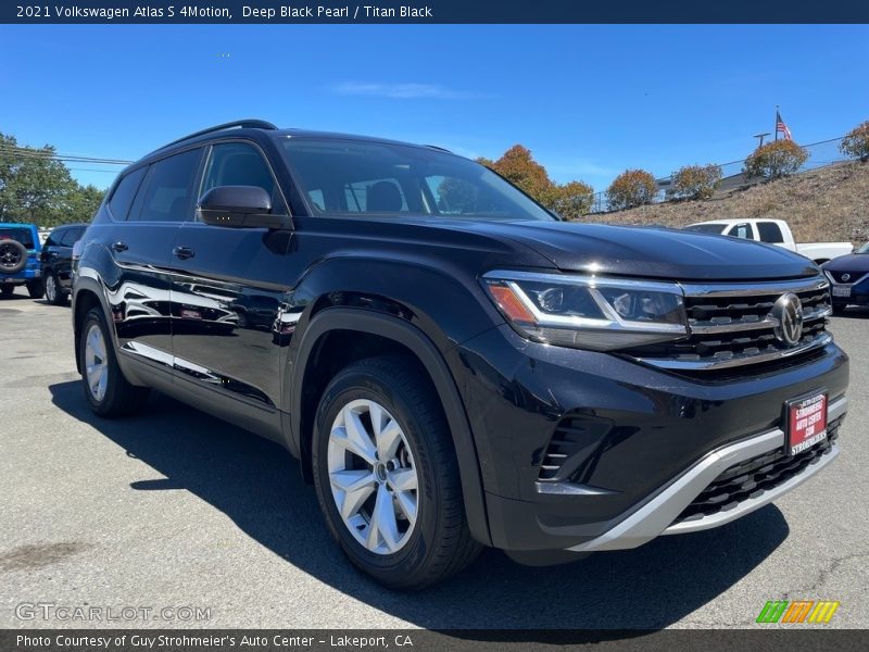 Deep Black Pearl / Titan Black 2021 Volkswagen Atlas S 4Motion