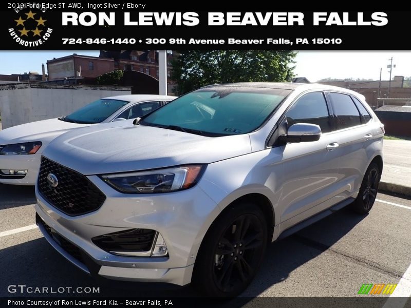 Ingot Silver / Ebony 2019 Ford Edge ST AWD