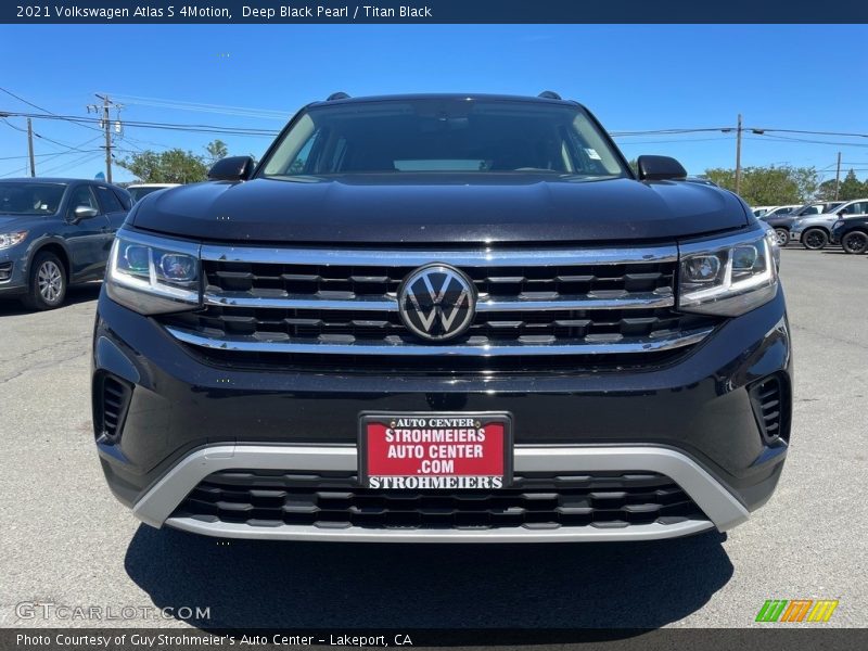 Deep Black Pearl / Titan Black 2021 Volkswagen Atlas S 4Motion