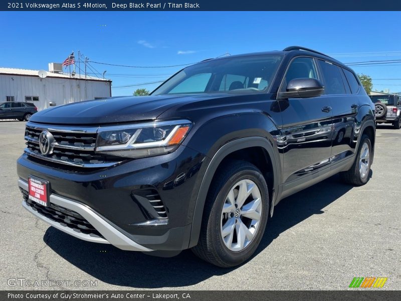 Deep Black Pearl / Titan Black 2021 Volkswagen Atlas S 4Motion