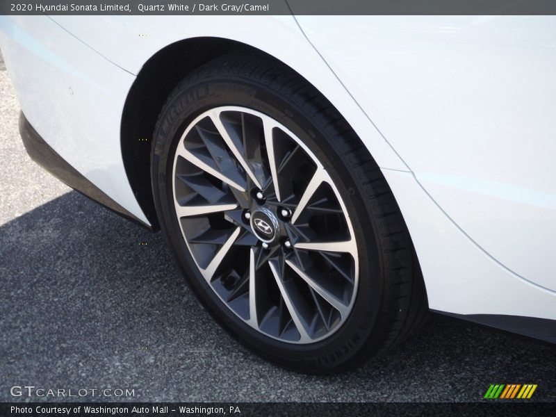 Quartz White / Dark Gray/Camel 2020 Hyundai Sonata Limited