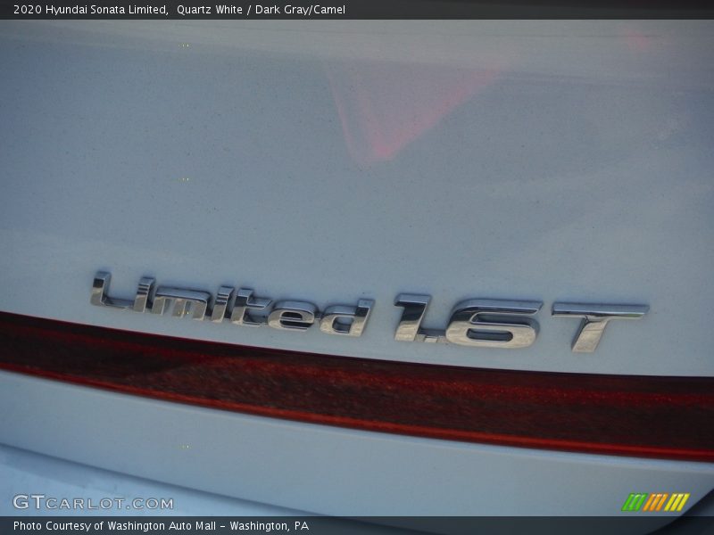 Quartz White / Dark Gray/Camel 2020 Hyundai Sonata Limited