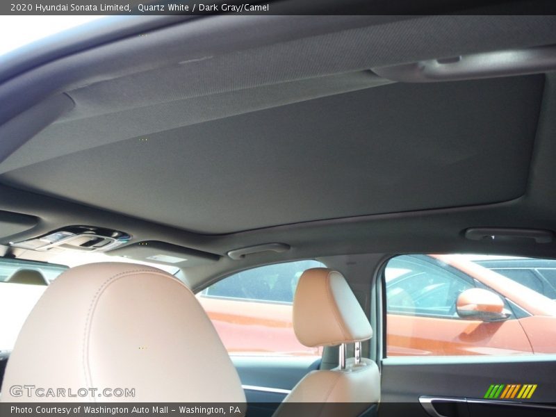 Quartz White / Dark Gray/Camel 2020 Hyundai Sonata Limited