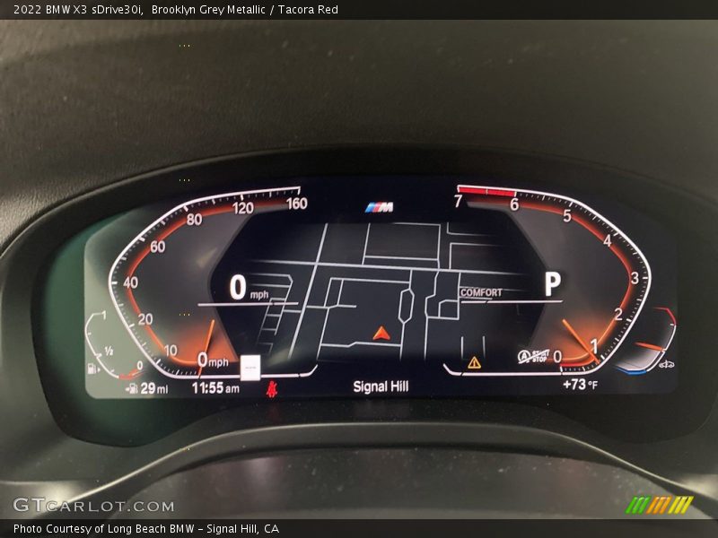 Brooklyn Grey Metallic / Tacora Red 2022 BMW X3 sDrive30i