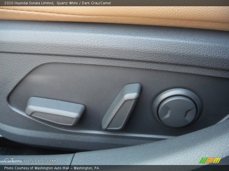 Quartz White / Dark Gray/Camel 2020 Hyundai Sonata Limited