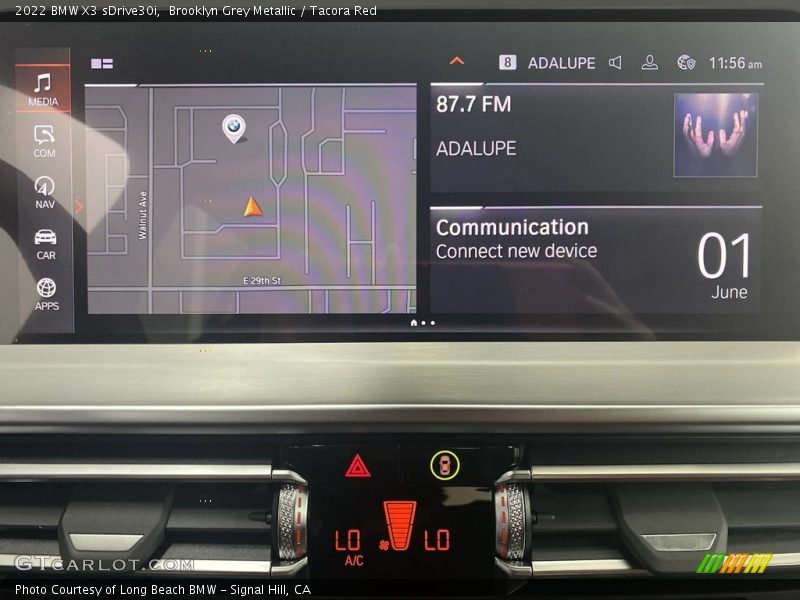 Brooklyn Grey Metallic / Tacora Red 2022 BMW X3 sDrive30i