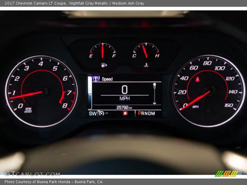 Nightfall Gray Metallic / Medium Ash Gray 2017 Chevrolet Camaro LT Coupe