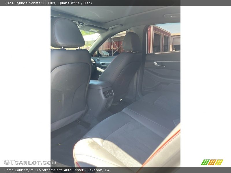 Quartz White / Black 2021 Hyundai Sonata SEL Plus