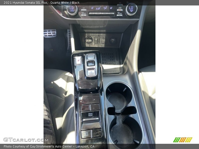 Quartz White / Black 2021 Hyundai Sonata SEL Plus