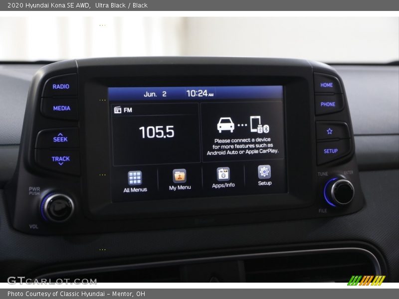 Ultra Black / Black 2020 Hyundai Kona SE AWD