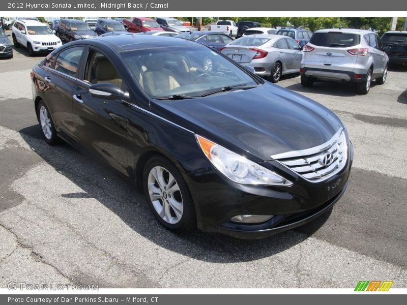 Midnight Black / Camel 2012 Hyundai Sonata Limited