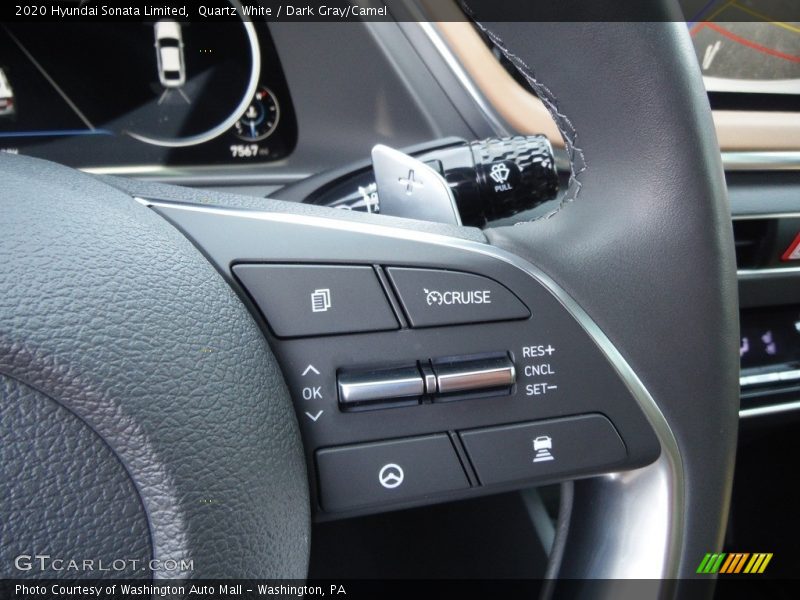 Quartz White / Dark Gray/Camel 2020 Hyundai Sonata Limited