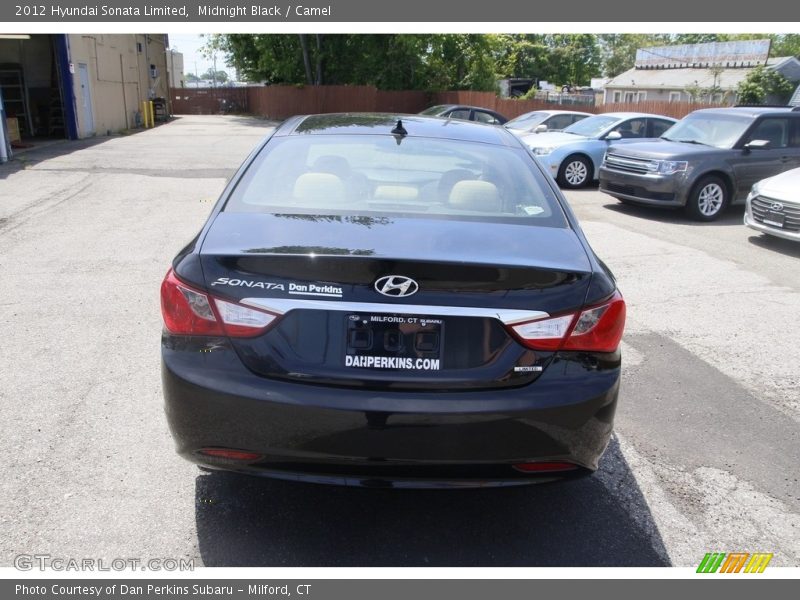 Midnight Black / Camel 2012 Hyundai Sonata Limited