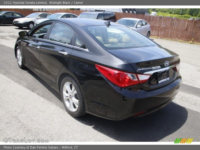 Midnight Black / Camel 2012 Hyundai Sonata Limited