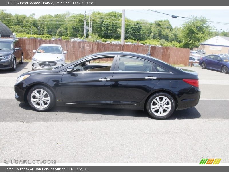 Midnight Black / Camel 2012 Hyundai Sonata Limited